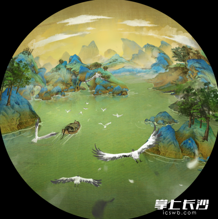 十次数字着色还原青绿山水 十次数字着色还原青绿山水