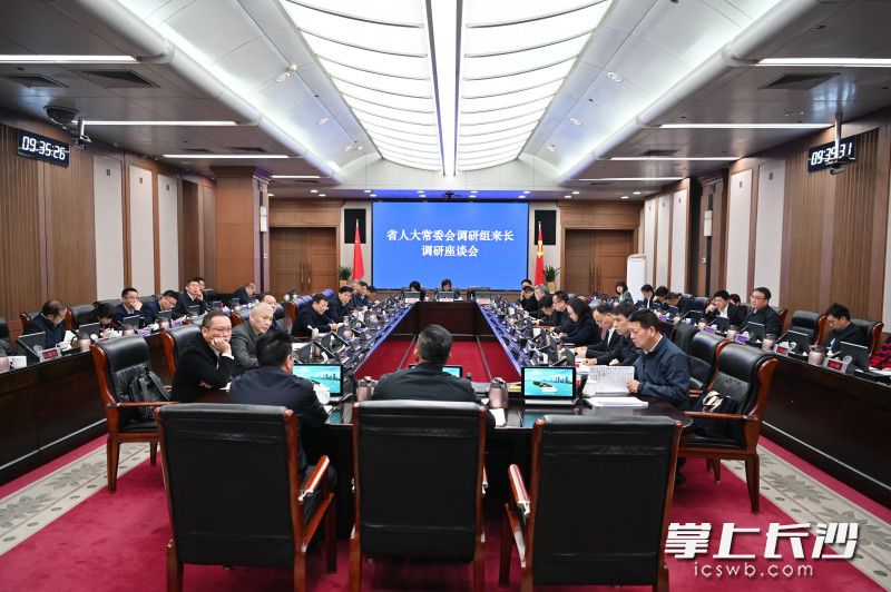 调研座谈会现场。 长沙晚报通讯员 张圣贺 摄 调研座谈会现场。 长沙晚报通讯员 张圣贺 摄