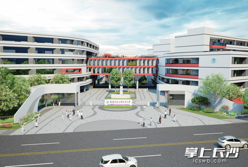 湖南师大附中新校区。 均为通讯员供图 湖南师大附中新校区。 均为通讯员供图