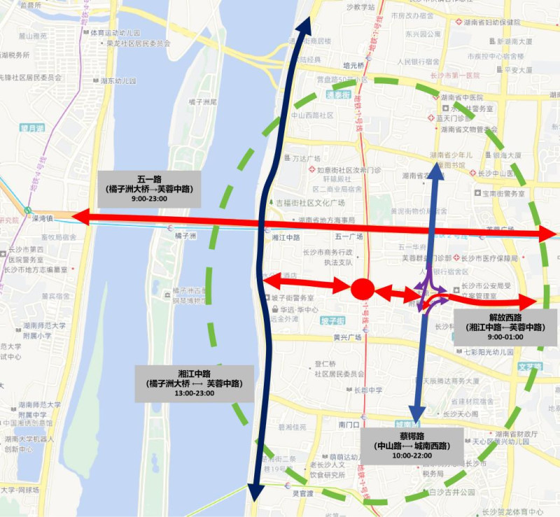 2026年1月1日至1月2日五一商圈流量示意图 2026年1月1日至1月2日五一商圈流量示意图