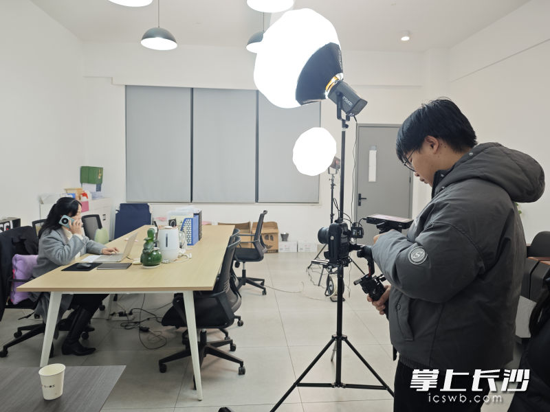 这部校园短剧由三一职院师生自编自导自演。长沙晚报通讯员 高妍 供图
