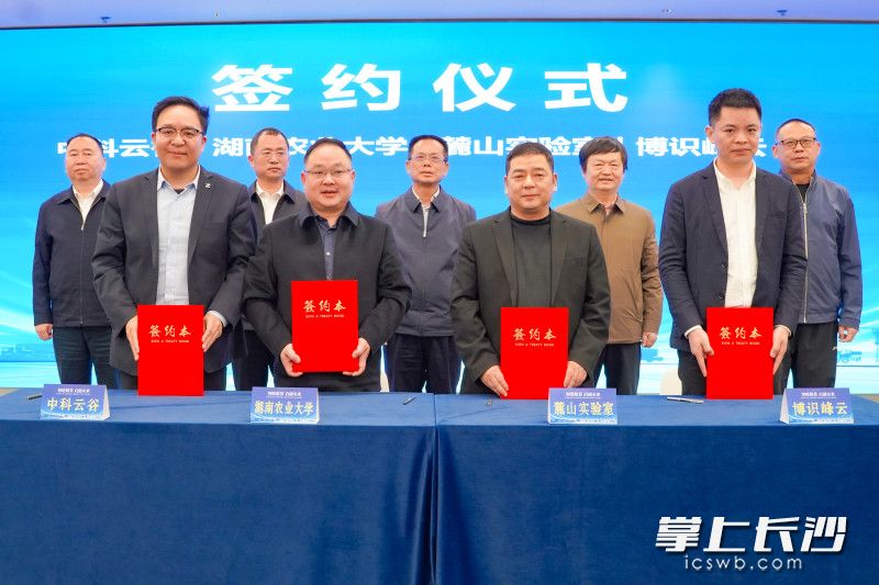 签约仪式现场。 长沙晚报全媒体记者 刘晓敏 摄 签约仪式现场。 长沙晚报全媒体记者 刘晓敏 摄