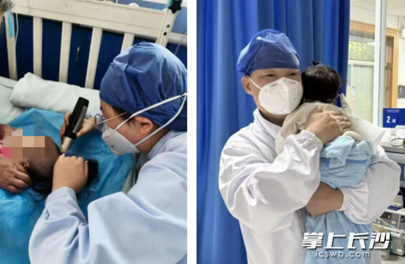 身患重症的4月龄宝宝,经过医护人员47天的精心救治、守护,目前转危为安。 通讯员供图 身患重症的4月龄宝宝,经过医护人员47天的精心救治、守护,目前转危为安。 通讯员供图