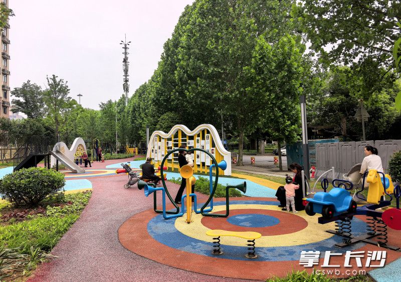 开福区植基路口袋公园实现了“小公园、大功能”。 开福区植基路口袋公园实现了“小公园、大功能”。