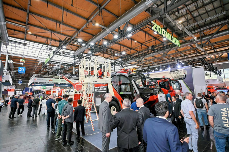 2026汉诺威国际消防安全展中联重科展位。长沙晚报通讯员　李家宇 供图