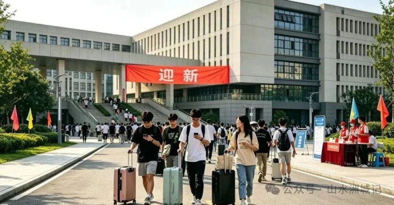 时间临近开学季，不少大学已经开始迎新报道。AI制图
