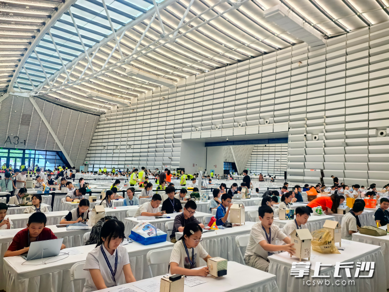 2025-2026学年全国青少年劳动技能与智能设计大赛(AILD)全国总决赛现场。 长沙晚报通讯员曾红 覃会林 供图 2025-2026学年全国青少年劳动技能与智能设计大赛(AILD)全国总决赛现场。 长沙晚报通讯员曾红 覃会林 供图