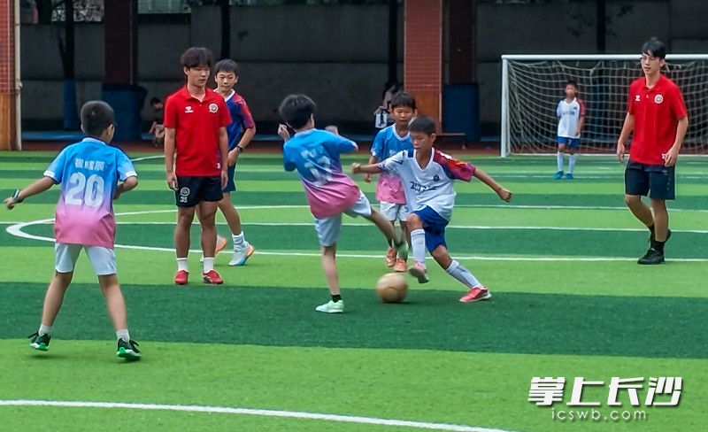 绿茵场上攻防转换、精彩不断。 绿茵场上攻防转换、精彩不断。