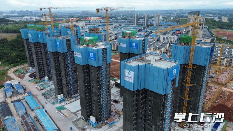 同兴佳苑建设现场。 同兴佳苑建设现场。