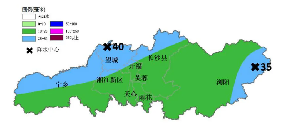 图1:6月12日20时至13日08时降雨量预报图(单位:毫米) 图1:6月12日20时至13日08时降雨量预报图(单位:毫米)