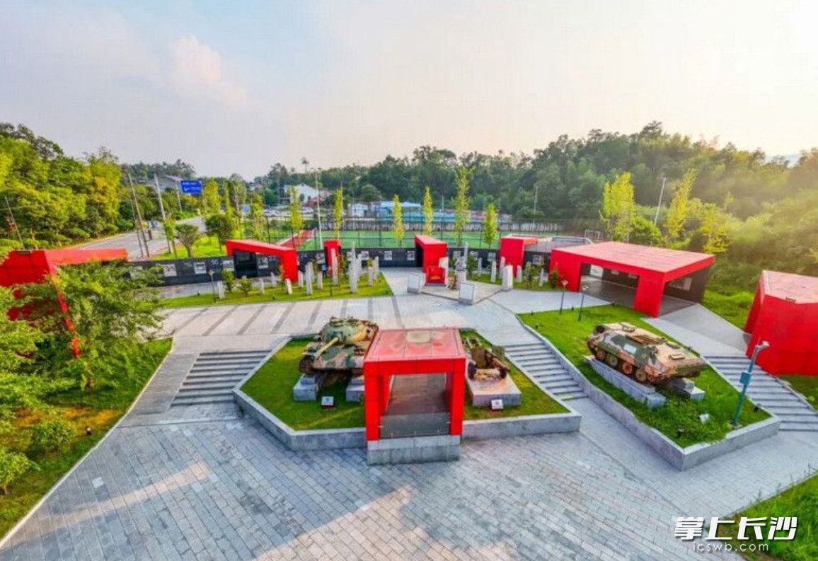 树湘文化广场。长沙县福临镇供图