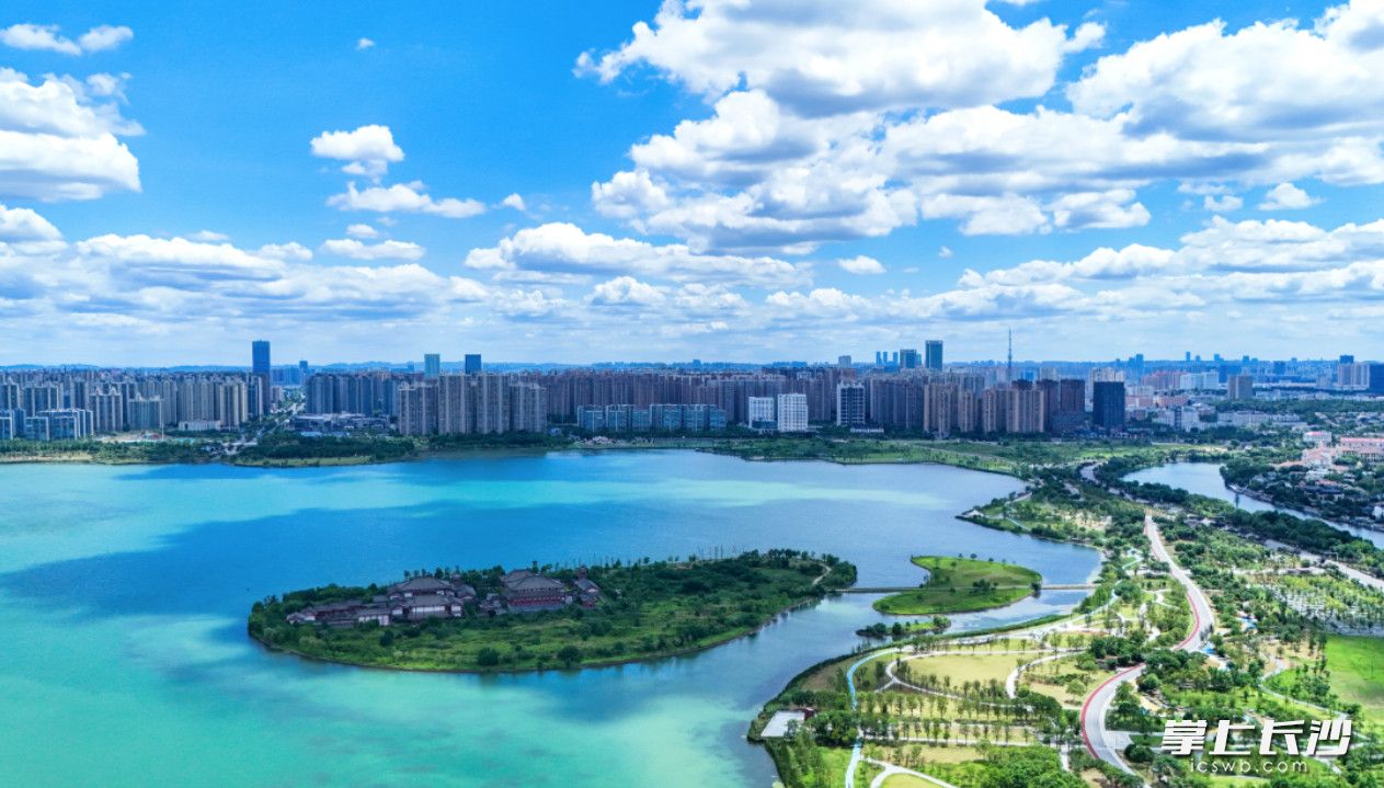 湖南松雅湖国家湿地公园。星沙时报全媒体记者 章帝 摄